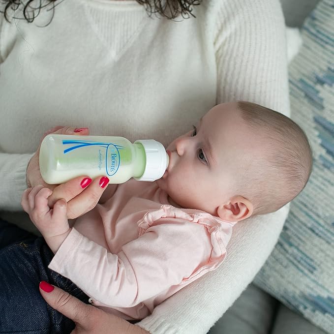 Dr. Brown's Options+ Slow Flow Preemie and Newborn Anti-Colic Bottle Set with 4oz Bottles and HappyPaci