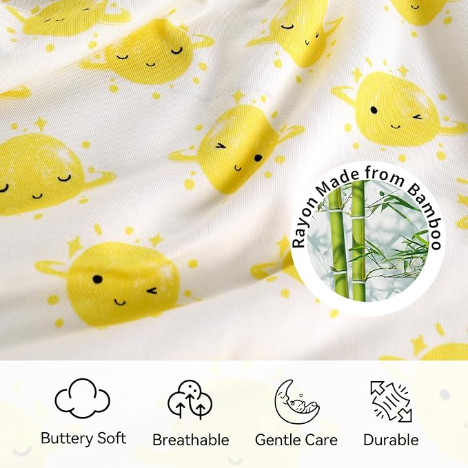 EasyFi Rayon Made from Bamboo Sleep Sack 0-6 Months Supersoft Newborn Sleep Sack 0-3 Months 1.0 Tog Baby Wearable Blanket With 2-Way Zipper Unisex Sleeping Bag for Babies Infant