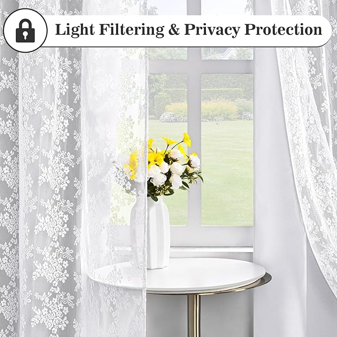 Yinhua Blackout Curtains for Living Room Double Layer Grey Curtains for Bedroom 84 Inches Long Nursery Curtain with Tiebacks, Thermal Insulation Grommet Drapes for Dining Room, 52" W x 84" L