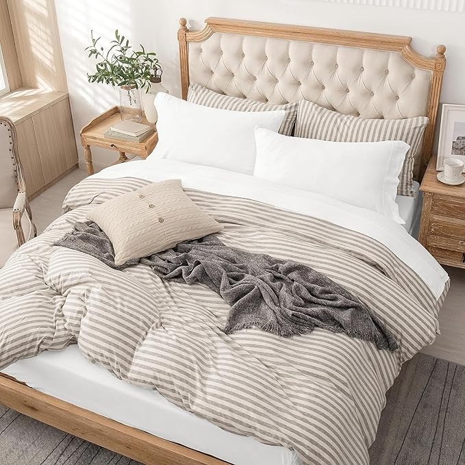 PURE ERA Jersey Knit 4pc Bed Sheet Set 100% T-Shirt Cotton Super Soft Comfy Breathable Fits Mattress Up to 20" Extra Deep Pocket (Solid Bright White, Full)