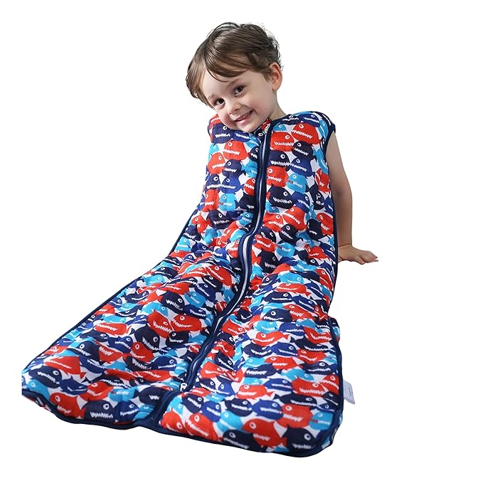 TADO MUSLIN Baby Sleep Sack 2-4 T Boys & Girls Wearable Blanket 100% Organic Cotton 0.5 TOG Toddler Sleeping Sack 2- Way Zipper X-Large Muslin