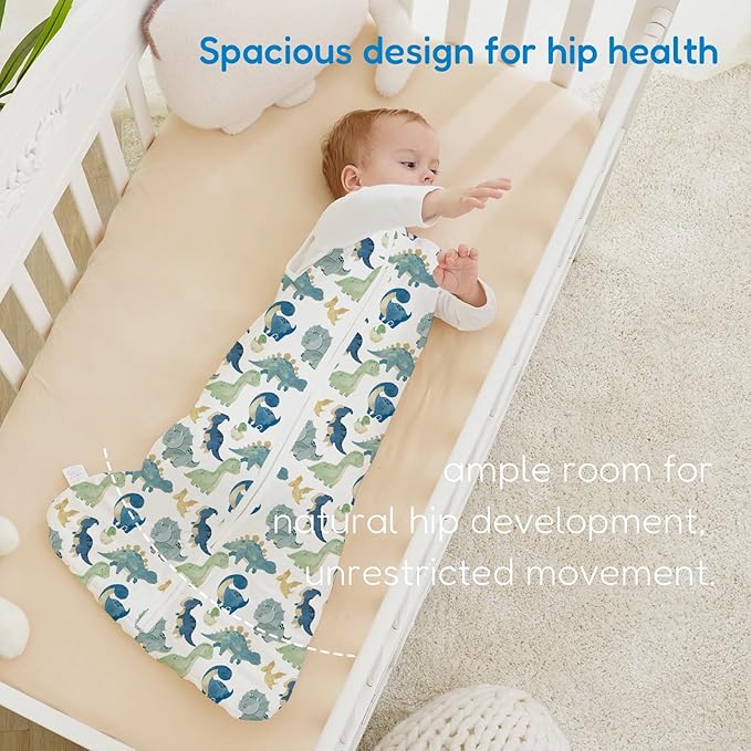 TotAha Sleep Sack 6-12-15 Months 1.0 TOG, Unisex Buttery Soft Sleeping Sacks with 2-way Safe Zipper, Premium Winter Sleep Bag