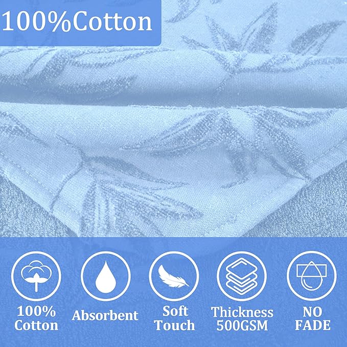 Toddler Towels with Hood, Oversized (2-4Years,22"X22") Made from 100% Soft Cotton,Absorbent Hooded Poncho Towel for Baby Boy,Perfect for Pool | Swimming | Bath | Beach,Jacquard Gray Orchid