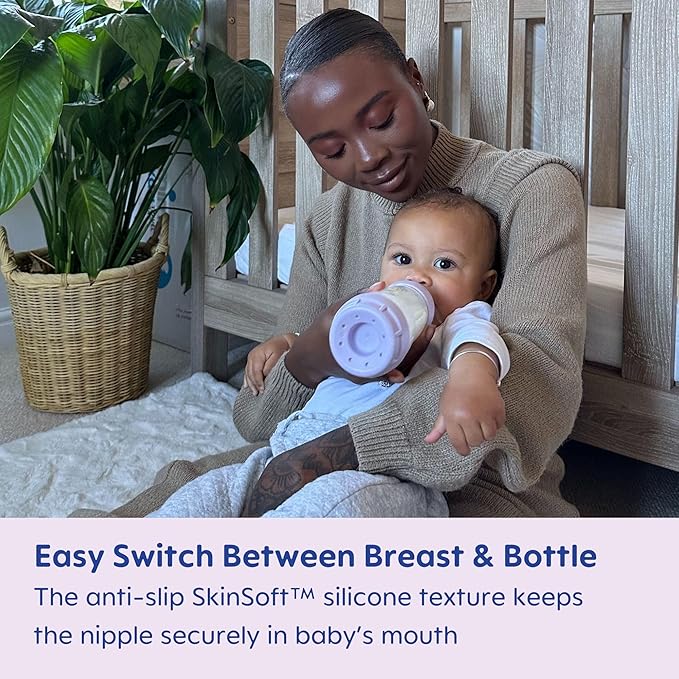 MAM Easy Start Anti-Colic Baby Bottle 5oz, Slow Flow, Breastfeeding-Like Silicone Nipple Bottle, Reduces Colic, Gas, & Reflux, Easy-to-Clean, BPA-Free, Vented Baby Bottles for Newborns, 0-3 Months