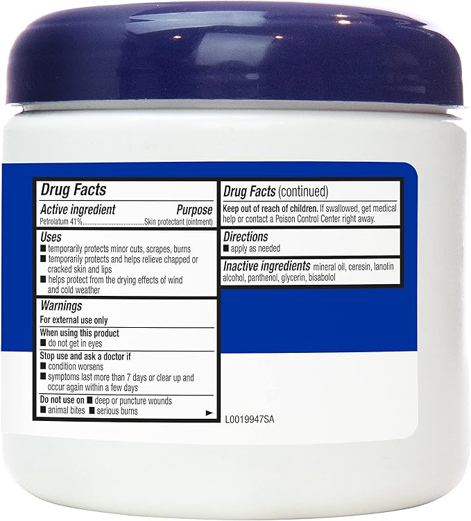 Amazon Basics Healing Ointment & Skin Protectant for Dry & Cracked Skin and Chapped Lips, Fragrance Free, 14 Oz (Pack of 1)