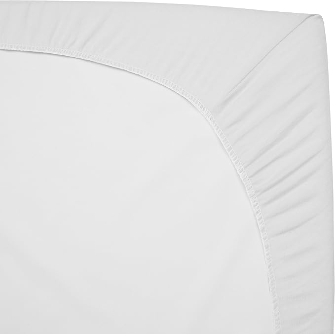 American Baby Company 15" x 33" Fitted Bassinet Sheet, 100% Natural Cotton Jersey Knit, Alphabet/Aqua/White, Soft Breathable, for Boys and Girls, Pack of 3