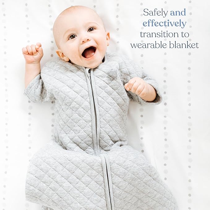 HALO Easy Transition Sleepsack Wearable Blanket, TOG 1.5, Heather Grey, Medium