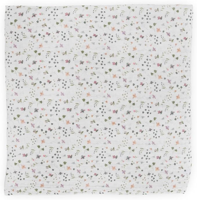 Little Unicorn Muslin Swaddle Blanket for Newborns & Infants | Soft & Breathable Fabric | Set of 3 Baby Blankets for Swaddling, Nursing, Shower Gifts (Garden Bees)