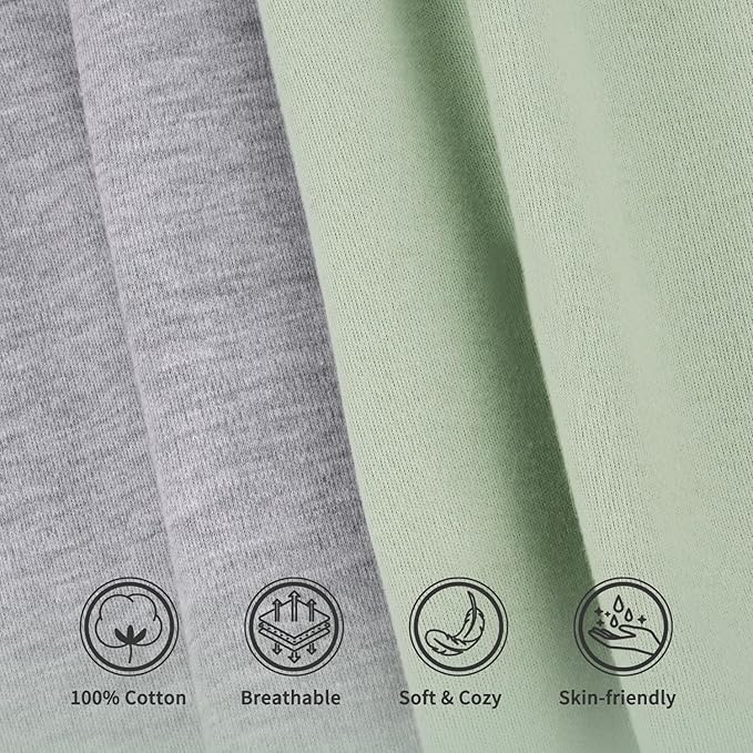 Transition Swaddle Baby Sleep Sack 6-9 Months Arms Up Swaddles Arms in/Out 2-Way Zipper 100% Cotton, 2-Pack 0.8 Tog Baby Transitional Swaddle Sack for Boy Girl (Large 20-27lbs)