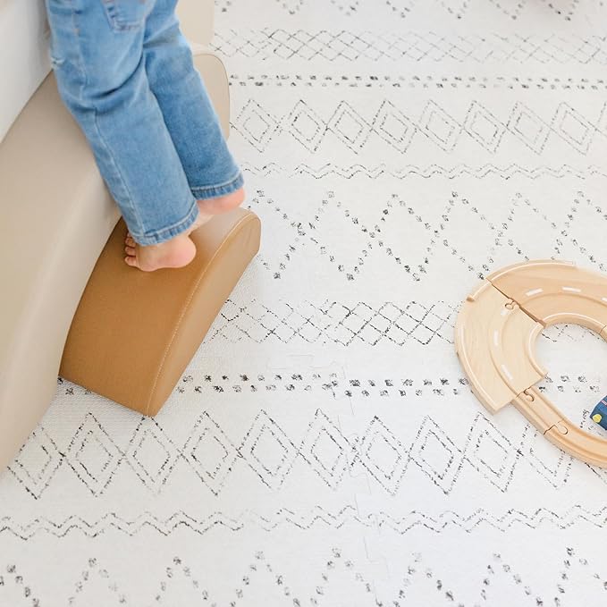 Baby Play Mat for Floor - Boho (4x6ft) - Premium EVA Foam Play Mat for Babies & Toddlers (Ages 0-5+) - Non-Toxic Playmat for Tummy Time, Crawling & Playroom - Stylish & Comfortable