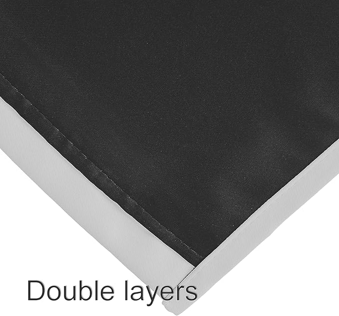 LEMOMO 100% Blackout Curtains 52 x 84 Inch/Light Grey Curtains 2 Panels with Black Lining Room Darkening Thermal Insulated Bedroom Curtains