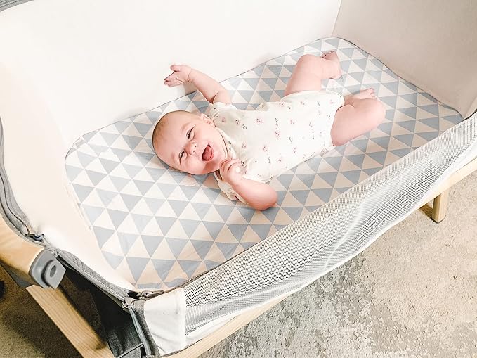 Bassinet Bed Sheets – Premium Bassinet Fitted Sheet for Halo, Mika Micky, Maxi Cosi & Others - 4 Pack 100% Jersey Knit - Bassinet Bedding for Standard Size Oval or Halo Bassinet Pads for Boys & Girls