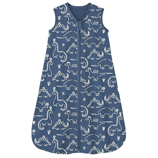 Yoofoss Baby Sleep Sack 12-18 Months 0.5 TOG Baby Wearable Blanket, 100% Organic Cotton Infant Toddler Sleeping Sack 2-Way Zipper Lightweight Sleep Sack, Grizzly