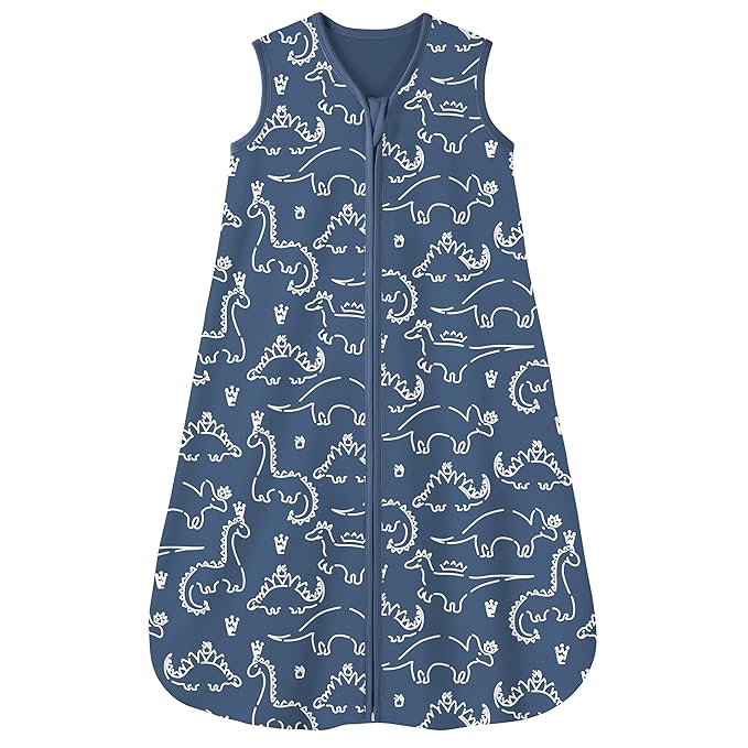 Yoofoss Baby Sleep Sack 6-12 Months 0.5 TOG Baby Wearable Blanket, 100% Organic Cotton Infant Toddler Sleeping Sack 2-Way Zipper Lightweight Sleep Sack, Grizzly