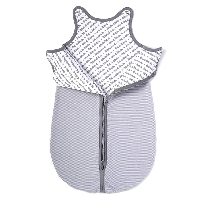 Baby Deedee Wearable Blanket Baby and Toddler Sleeping Sack, Baby Sleeping Bag, Sleep Nest Lite, Gray Stripes, Medium (6-18 Months)