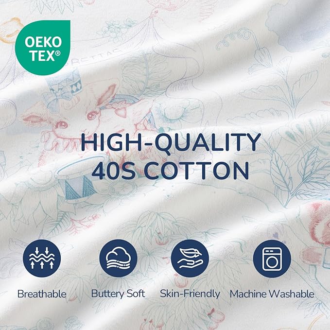 Baby Sleep Sack 6–12 Months, Cotton Sleep Sack with Detachable Long Sleeves, 1.0 TOG Wearable Blanket for Cooler Nights, 2-Way Zipper Toddler Sleeping Sack with Temperature Strip, Garden