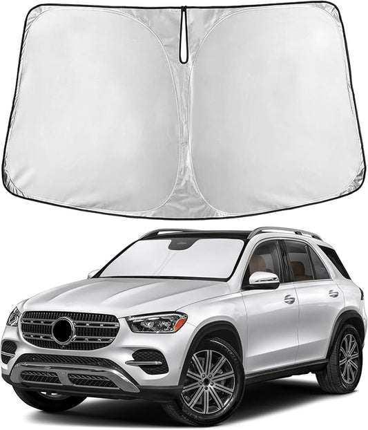 Econour Windshield Sunshade for Mercedes-Benz GLE 2020-2024 2025 2026, Sun Visor for Front Windshield & Window Sun Shade Cover, UV Heat Blocker & Protector, Car Accessories