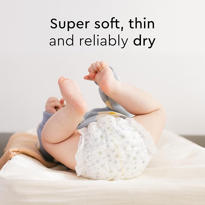 LILLYDOO Baby Diapers - Size 6 (29+ lbs), Monthly Supply (114 Count), Leak Protection, Skin-Friendly, Ultrasoft, Perfume- & Chlorine-Free, Hypoallergenic, Dermatologist Tested, Oeko-TEX®