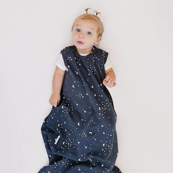Ecolino Organic Cotton Baby Sleep Sack - 2-Way Zipper Baby Wearable Blanket - Toddler Sleeping Bag Sack - 18-36 Months - Milky Way