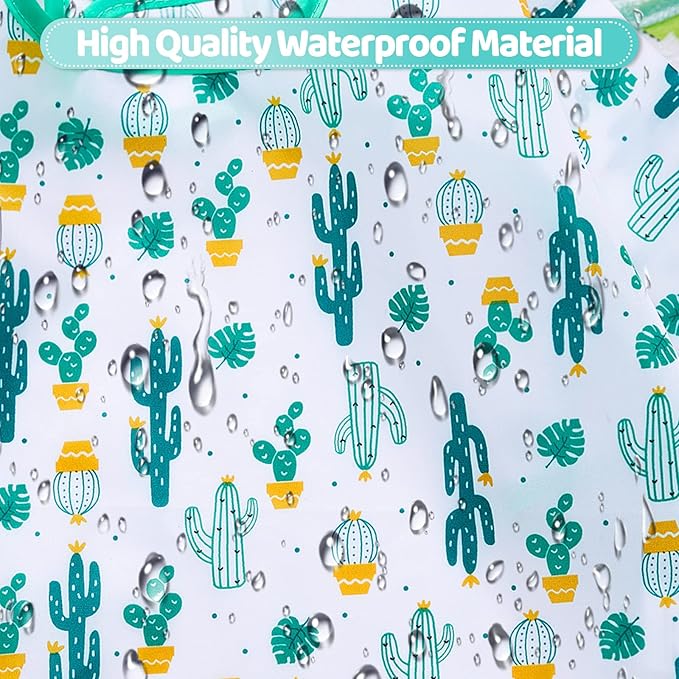 Tarpop Long Sleeve Bibs Infant Smocks Multi Pack Waterproof Soft Sleeved Bibs for Babies Toddler Eating Feeding