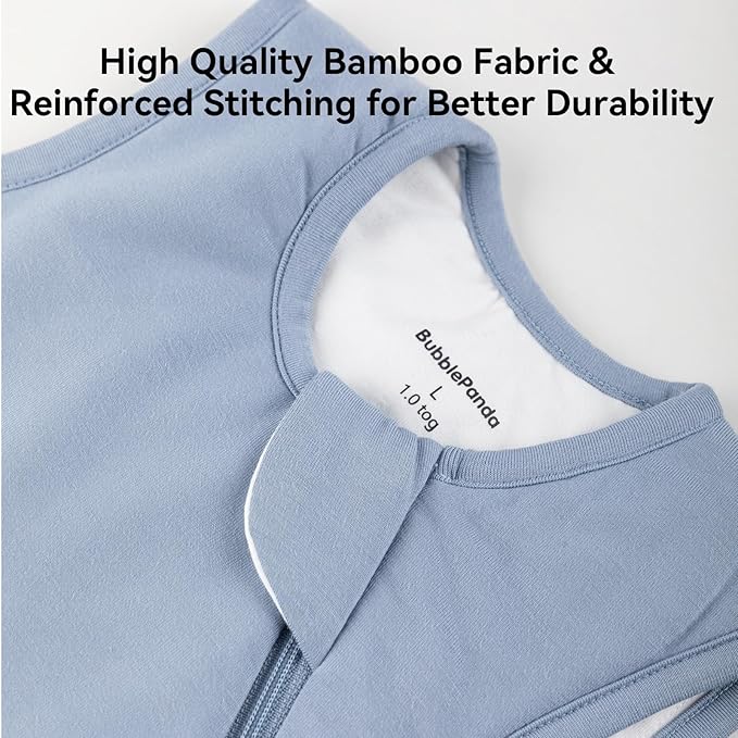 Rayon Made from Bamboo Sleep Sack 0-6 Months 2.5 Tog Winter Warm Ultra Soft Baby Wearable Blanket 0-3 Months Sleepsack 3-6 Months for Infant Newborn Babies Unisex Girl Boy 2-Way Zipper Quilted Thick