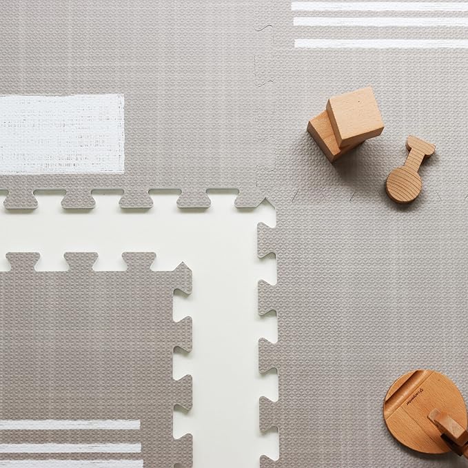 Baby Play Mat for Floor - Nira (3.7x5.5ft) - Premium EVA Foam Play Mat for Babies & Toddlers (Ages 0-5+) - Non-Toxic Playmat for Tummy Time, Crawling & Playroom - Stylish & Comfortable