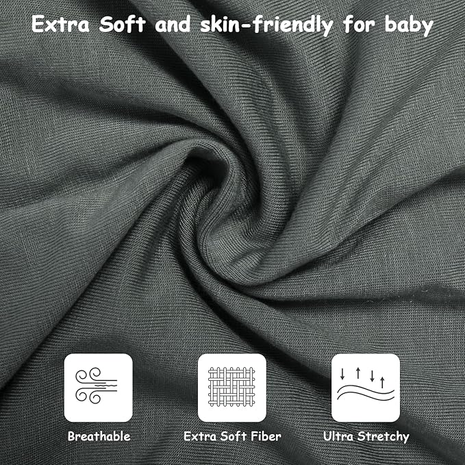 MEXXI Swaddle Baby Sleep Sack With Arms Up, 2 Pack Baby Transitional Swaddle with Double Zipper,0.5 TOG, 8-13 lbs, S