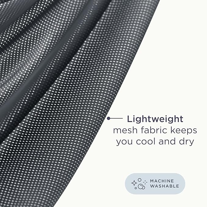 Ergobaby Embrace Baby Carrier Newborn to Toddler - Lightweight Ergonomic Baby Carriers - Cozy Essentials (7-25 Pounds), Soft Air Mesh, Washed Black