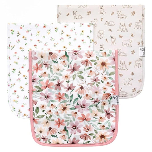 Copper Pearl Natalie Burp Cloth Set