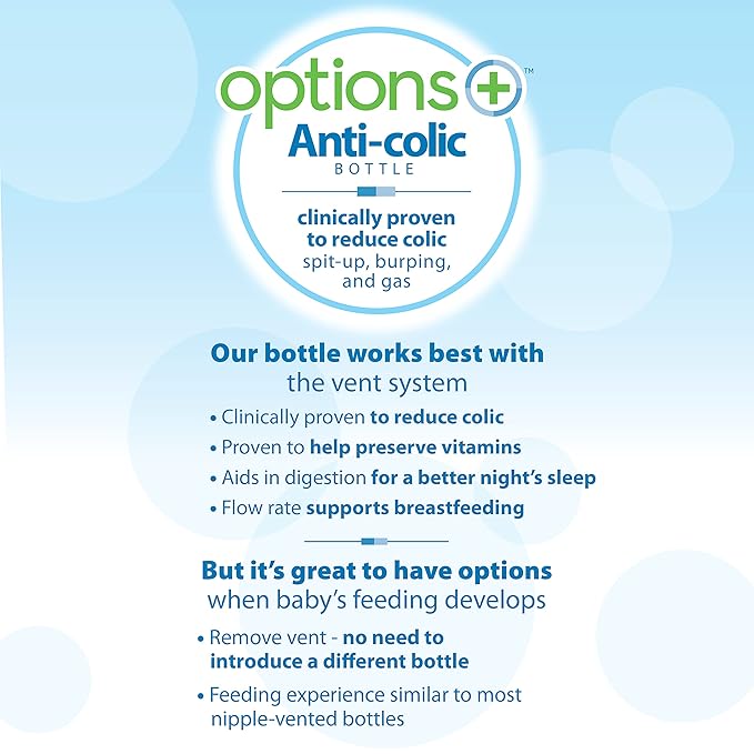 Dr. Brown’s Anti-Colic Options+ Wide-Neck Sippy Bottle Starter Kit, 9oz/270mL, with Level 3 Medium-Fast Flow Nipple and Soft 100% Silicone Sippy Spout, Pink, BPA Free, 6m+