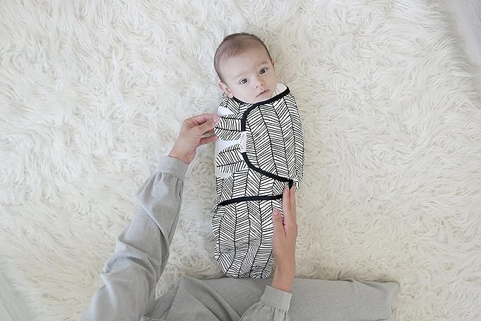 BaeBae Goods Swaddle Blanket, Adjustable Infant Baby Swaddling Wrap set of 4, Baby Swaddling Wrap Blankets for Boys and Girls made in very soft cotton