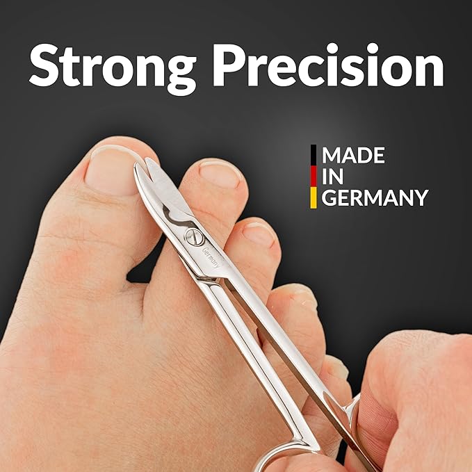 marQus - Toenail Scissors made in Germany - for precise cutting of thick nails, suitable as pedicure tool, with Premium Storage Case