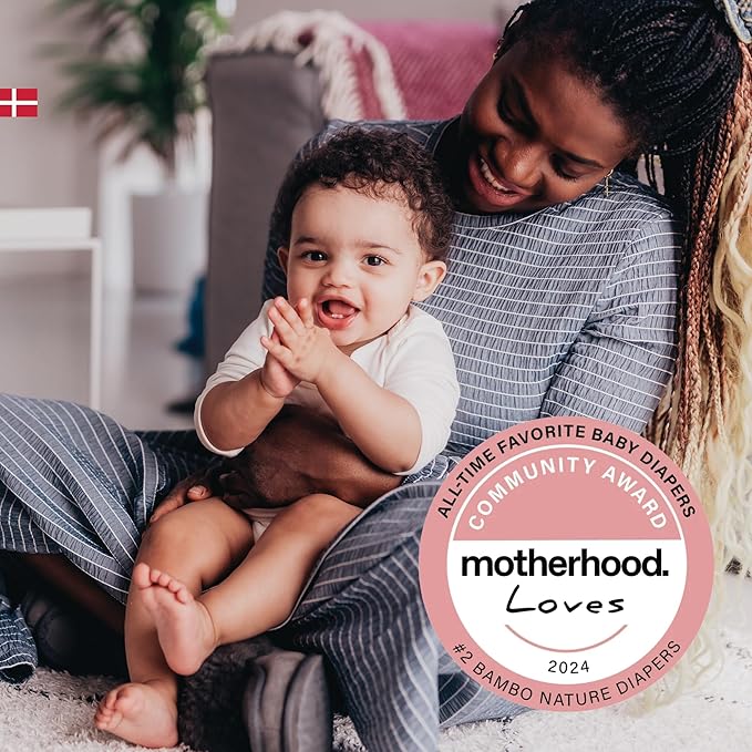 Bambo Nature Hypoallergenic Dream Baby Diapers, Premium Eco-Labeled Sustainable Diapers, Enhanced Leakage Protection, Totally Chlorine-free, Skin Friendly, and Super Absorbent - Size 2 (384 Count)