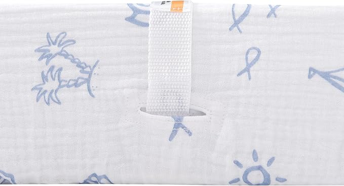Changing Pad Cover for Baby Girls Boys - 100% Organic Cotton Muslin Changing Pad Sheets with Secure 360° Elastic Fit, Ultra-Soft for Delicate Skin, 2 Pack