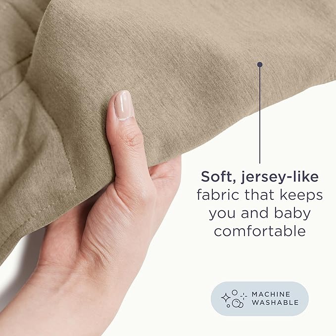 Ergobaby Embrace Baby Carrier Newborn to Toddler - Lightweight Ergonomic Baby Carriers - Cozy Essentials (7-25 Pounds), Ponte Knit, Olive