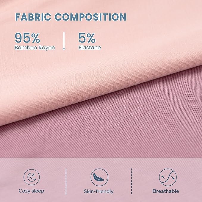 ZIGJOY Shark-Fin Transitional Swaddle for Newborn - 0.5 Tog Rayon Made from Bamboo Transition Swaddle Sleep Sack 3-6 Months Baby Arms Up Swaddle Blanket with 2-Way Zipper, Pink&Purple