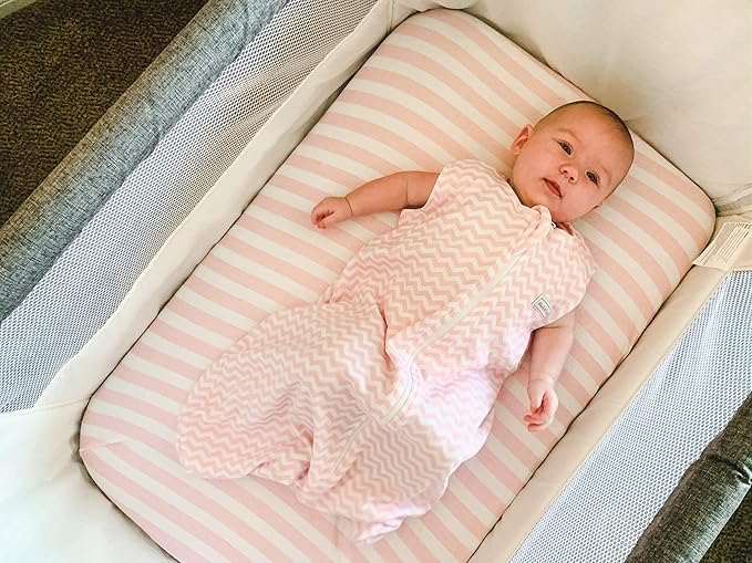 Bassinet Bed Sheets – Premium Bassinet Fitted Sheet for Halo, Mika Micky, Maxi COSI & Others - 4 Pack - 100% Jersey Knit - Bassinet Bedding for Standard Size Oval or Halo Bassinet Pads for Girls
