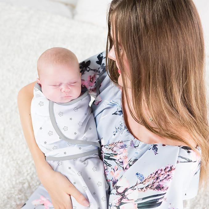 Mama Cheetah Preemie Swaddle Sack, Organic Swaddling Sleep Sacks for Preemies, Preemie Swaddle Blanket Wrap, Easy Swaddles for Premature Baby Boy Girl 4-7 lbs, Newborn Essentials, 3-Pack