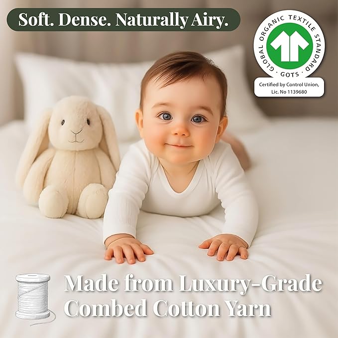 GOTS Organic Bedside Bassinet Sheets 33x20 for Maxi COSI Iora, Cowiewie, Baby Delight, Mika Micky, Ronbei, Koola Baby Bond, Kidsclub, Luxury Turkish Cotton - Rectangle 32x19-33x20