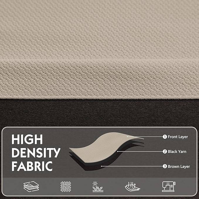 FMFUNCTEX 100% Blackout Curtains for Bedroom, Khaki Curtains 90 Inches Long Textured Thermal Insulated Curtains for Living Room Drapes, Black Out Drapery Grommet Room Darkening 2 Panels