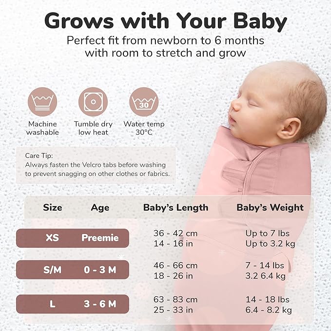 Mama Cheetah Baby Swaddle Sack, Organic Cotton Swaddle Blanket, Adjustable Swaddle Sleep Sacks, Easy Swaddles for Boy Girl 0-3 Month, Baby Essentials, 4-Pack
