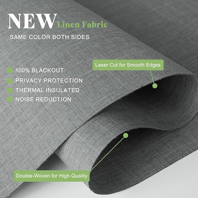 Blackout Roller Shades Blinds for Windows, Free-Stop Cordless Roller Shades with Valance, Thermal Insulated Fabric Window Blinds UV Protection for Home, Bedroom, Grey, 30" W x 72" H