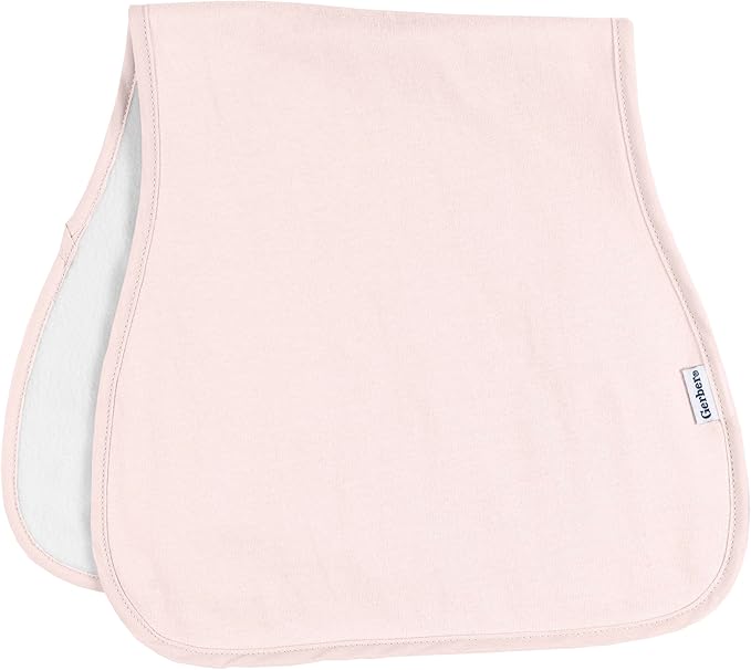 Gerber Baby Unisex Burp Cloth, 5 Count, Pink Blue, Size 10.5" x 21" (Pack of 12)