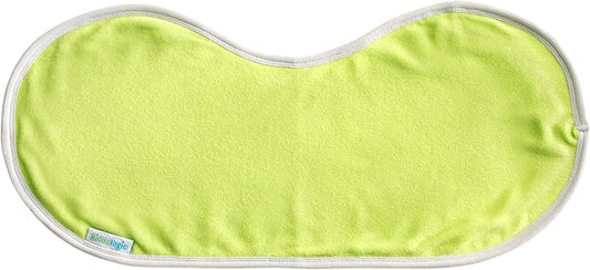 Kiddologic Baby Burp Cloth, Triple Protection, 2 Layers Soft Absorbent Terry, Waterproof Inner Lining, Large Size Curved Design, Extra Coverage, Newborn/Infant Unisex Burping Rag, Fresh Lime (Green)