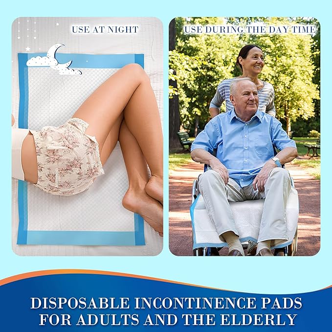 SOFYFINE 300 Count Chucks Pads Disposable 23"x36", Leakproof Adults Incontinence Bed Pads, Waterproof Underpads for Elderly, Extra Large Puppy Pee Pad, Baby Changing Liner
