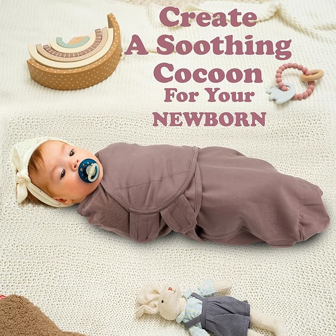 Bublo Baby Newborn Swaddle Sleep Sacks - Infant 0-3 Months, Swaddles for Newborns Baby Girls Boys, 100% Organic Cotton Nursery Swaddling Blankets (3-Pack)