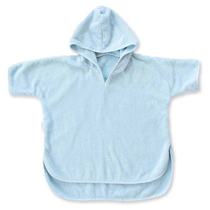 Natemia Hooded Towel Poncho – 100% Organic Cotton - Kids & Toddler Beach Towel with Hood - GOTS Certified - Gentle on Sensitive Skin - Cozy Swim & Bath Towel for Boys, Girls - Perfect Registry Gift