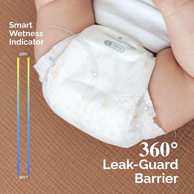 Hoppi 360° Waistband Potty Training Pants | Size 5 Pull Up Diapers (27-38 lbs) | Ultra Soft Hypoallergenic for Sensitive Skin | Absorbent Overnight Leak Protection, 32 Count