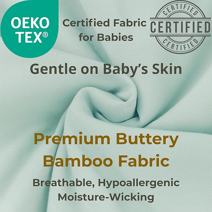 YumiBabe Premium Baby Sleep Sack, Organic Bamboo Wearable Blanket Ultra-Soft, Safe, Breathable Baby Sleeping Bag