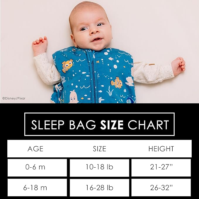 Milk Snob Disney Baby Sleeping Sack, Sleeveless Sleep Bag and Wearable Zip Up Blanket for Girl and Boy, Newborn Infant Shower